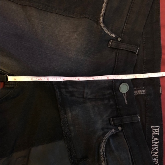 BLANKNYC Faux Leather Patch Jeans With Distressing - Picture 9 of 10